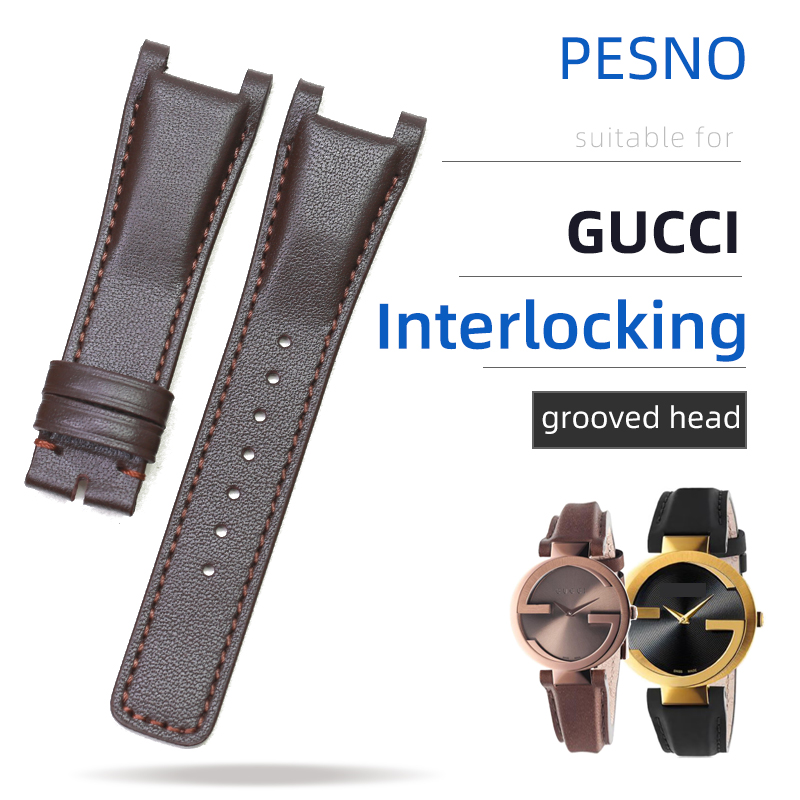 Men'S Accessories Gucci - PESNO-Correa de cuero de becerro para