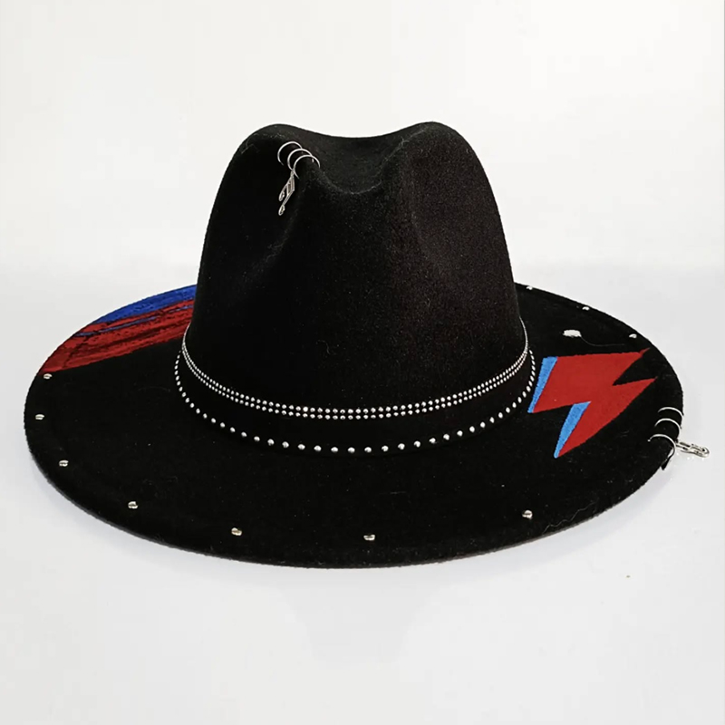 Men Accessories Shop - Sombrero fedora cosido a mano, sombrero