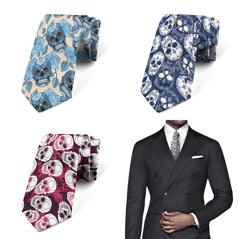 Corbata con estampado 3D de es - Men Accessories Shop reseña y precio