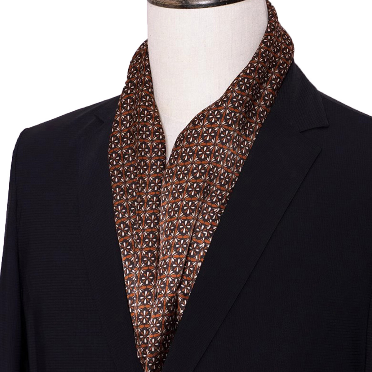Nueva bufanda de seda a rayas  - Men Accessories For Neck reseña y precio