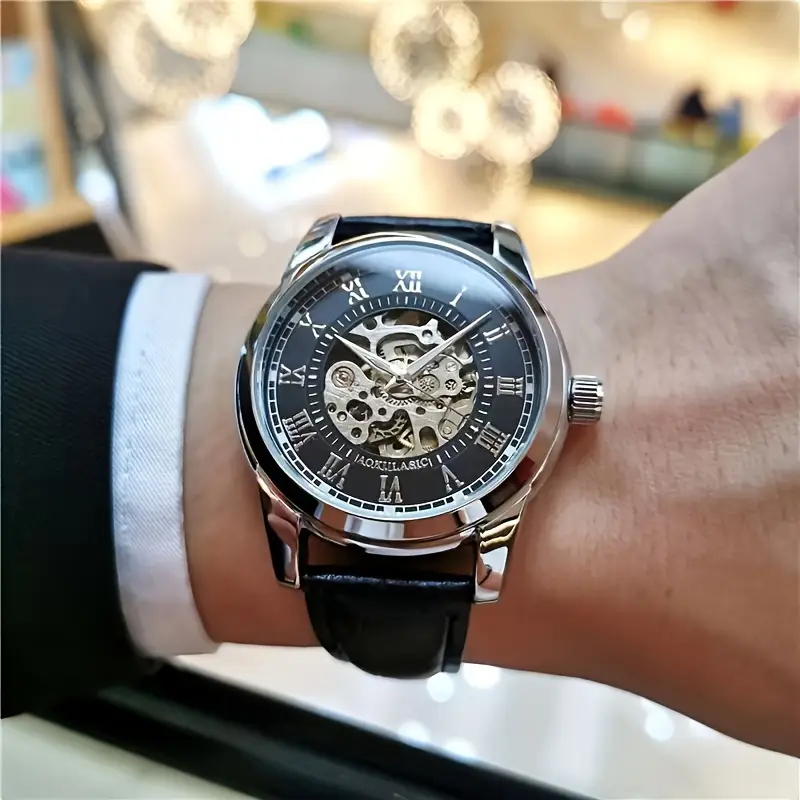 Elegante reloj mecánico automá - Men Accessories Elegant reseña y precio
